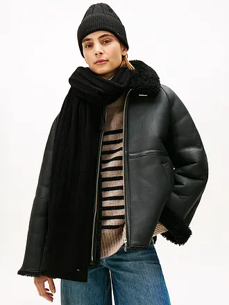 TOMMY HILFIGER | Set 2-teilig Mütze und Schal | schwarz